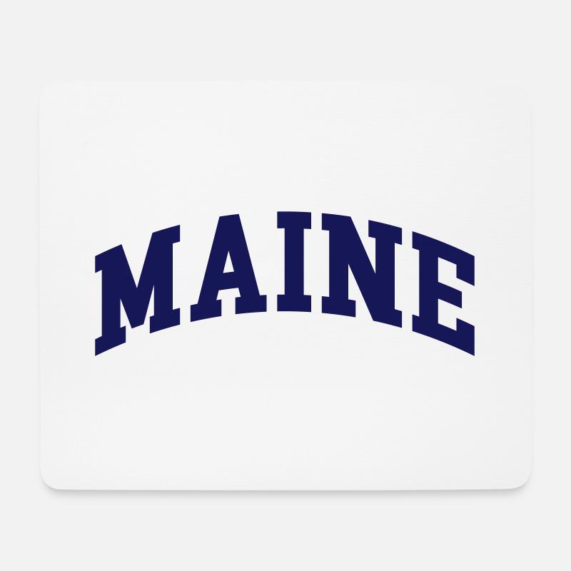 Maine - Mousepad (Querformat) - Weiß