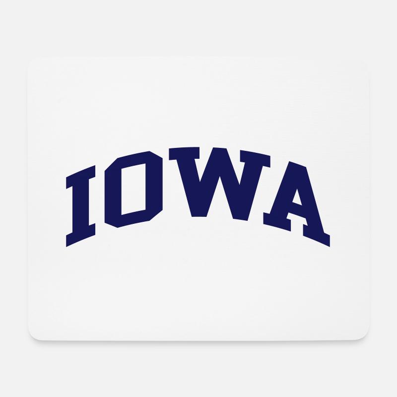 Iowa - Mousepad (Querformat) - Weiß