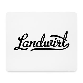 Landwirt - Mousepad (Querformat) - Weiß - Vorne