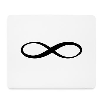 Endless Symbol Infinity Endlos Unendlichkeit - Mousepad (Querformat) - Weiß - Vorne