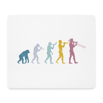 Trombone Evolution - Mouse Pad (horizontal) - white - Front