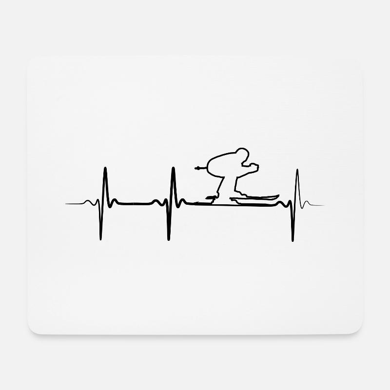 ski - Mouse Pad (horizontal) - white