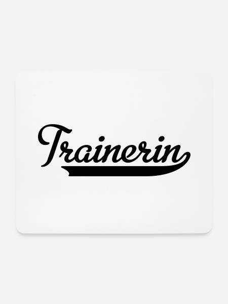Trainerin - Mousepad (Querformat) - Weiß