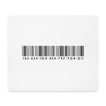 Barcode bar code strip codes - Mouse Pad (horizontal) - white - Front