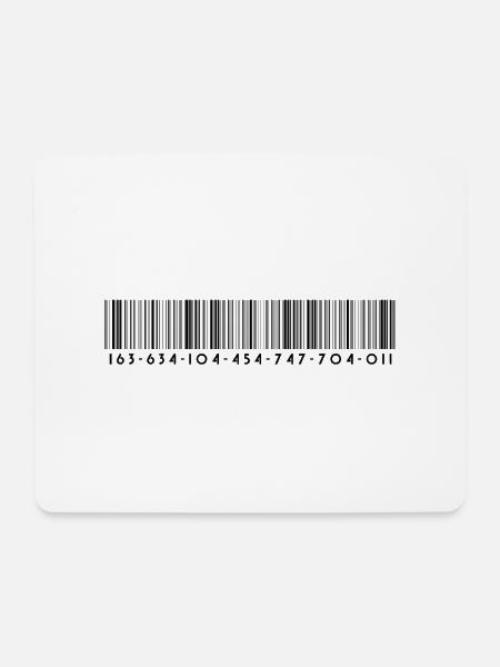 Barcode - Strichcode - Streifen - Codes - Mousepad (Querformat) - Weiß