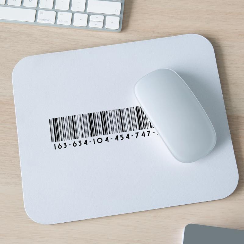 Barcode bar code strip codes Mouse Pad (horizontal)