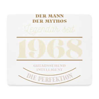 Der Mann der Mythos Legendär seit Jahrgang 1968 - Mousepad (Querformat) - Weiß - Vorne