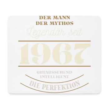 Der Mann der Mythos Legendär seit Jahrgang 1967 - Mousepad (Querformat) - Weiß - Vorne