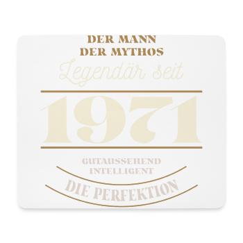 Der Mann der Mythos Legendär seit Jahrgang 1971 - Mousepad (Querformat) - Weiß - Vorne