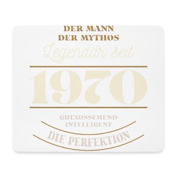 Der Mann der Mythos Legendär seit Jahrgang 1970 - Mousepad (Querformat) - Weiß - Vorne