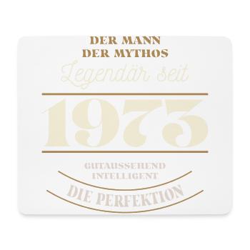 Der Mann der Mythos Legendär seit Jahrgang 1973 - Mousepad (Querformat) - Weiß - Vorne
