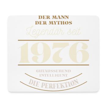 Der Mann der Mythos Legendär seit Jahrgang 1976 - Mousepad (Querformat) - Weiß - Vorne