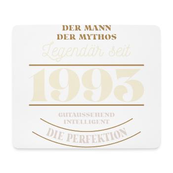 Der Mann der Mythos Legendär seit Jahrgang 1993 - Mousepad (Querformat) - Weiß - Vorne