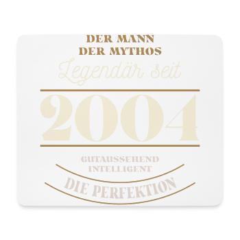 Der Mann der Mythos Legendär seit Jahrgang 2004 - Mousepad (Querformat) - Weiß - Vorne