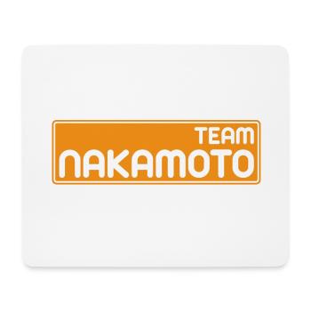 Team Satoshi Nakamoto - Mouse Pad (horizontal) - white - Front