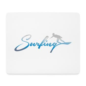 SURFEN, SURFEN - Mousepad (Querformat) - Weiß - Vorne