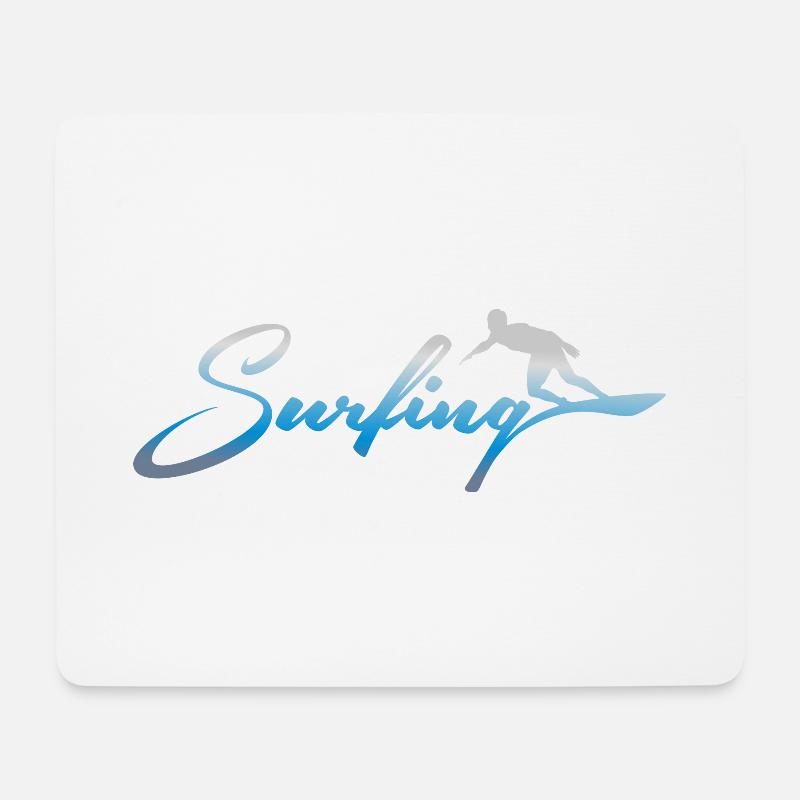 SURFING, SURFING - Mouse Pad (horizontal) - white
