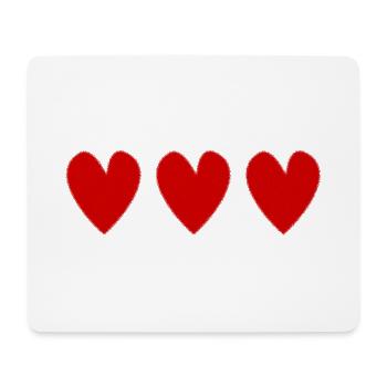 HERZ. MAMA. MUTTERTAG. FEST. ALLES GUTE ZUM GEBURTSTAG - Mousepad (Querformat) - Weiß - Vorne