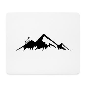 Mountain goat goat mountain - Mouse Pad (horizontal) - white - Front