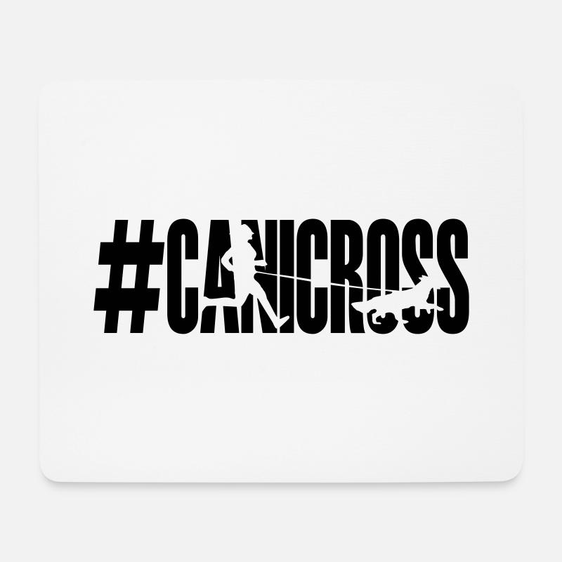 Canicross lettering - Mouse Pad (horizontal) - white