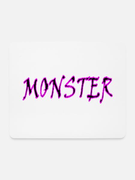 monster - Mousepad (Querformat) - Weiß
