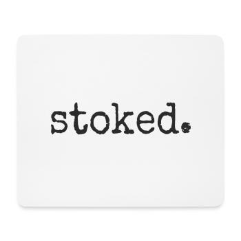 Stoked. Surfer Lifestyle inspiriert und motiviert! - Mousepad (Querformat) - Weiß - Vorne