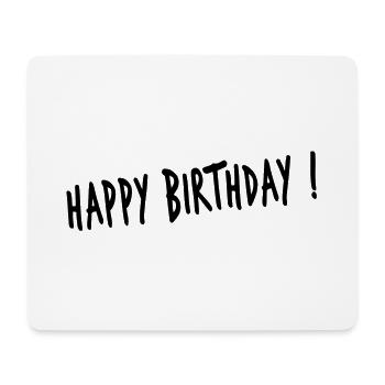 JAHRESTAG. ALLES GUTE ZUM GEBURTSTAG. ALLES GUTE ZUM GEBURTSTAG. - Mousepad (Querformat) - Weiß - Vorne