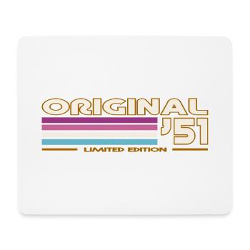 Originale 51 Retro-Streifen - Mousepad (Querformat) - Weiß - Vorne