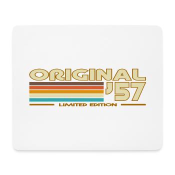 Retro Stripes 70s Original57 - Mouse Pad (horizontal) - white - Front