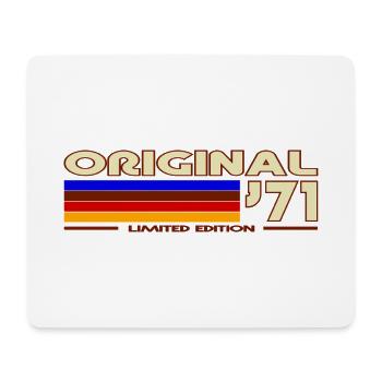 Original 71 Rainbow Retro Badge - Mouse Pad (horizontal) - white - Front