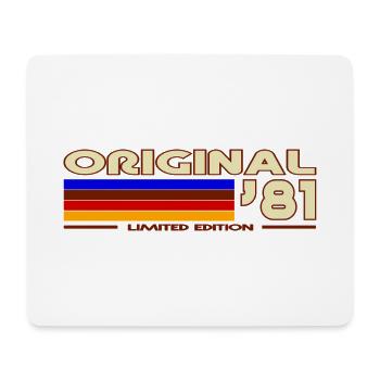 1981 - Mousepad (Querformat) - Weiß - Vorne