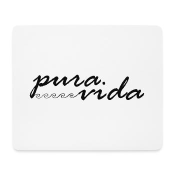 pura vida noir - Tapis de souris (format paysage) - blanc - Devant