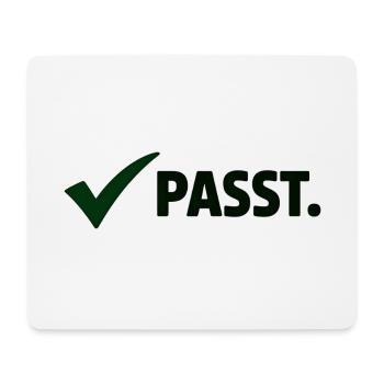 Passt. Minimal Meme Statement T-Shirt - Mousepad (Querformat) - Weiß - Vorne