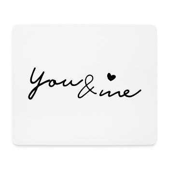 Freunde Liebe Partnerschaft Ehe Spruch Geschenk - Mousepad (Querformat) - Weiß - Vorne