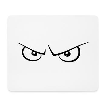 Böserblick - Mousepad (Querformat) - Weiß - Vorne