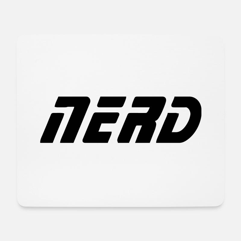 Star Tre Nerd Trekkie - Mousepad (Querformat) - Weiß