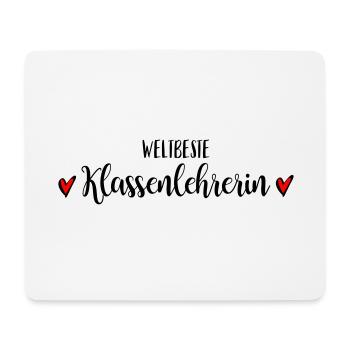 Beste Klassenlehrerin Lehrerin Schule Abschied - Mousepad (Querformat) - Weiß - Vorne