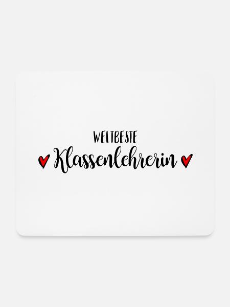 Beste Klassenlehrerin Lehrerin Schule Abschied - Mousepad (Querformat) - Weiß