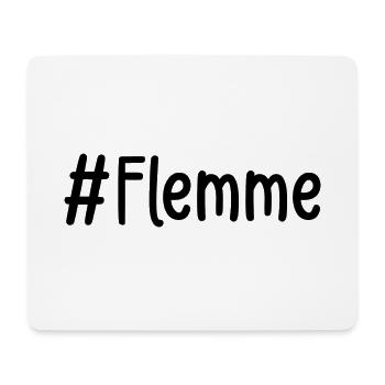 Flemme - Tapis de souris (format paysage) - blanc - Devant