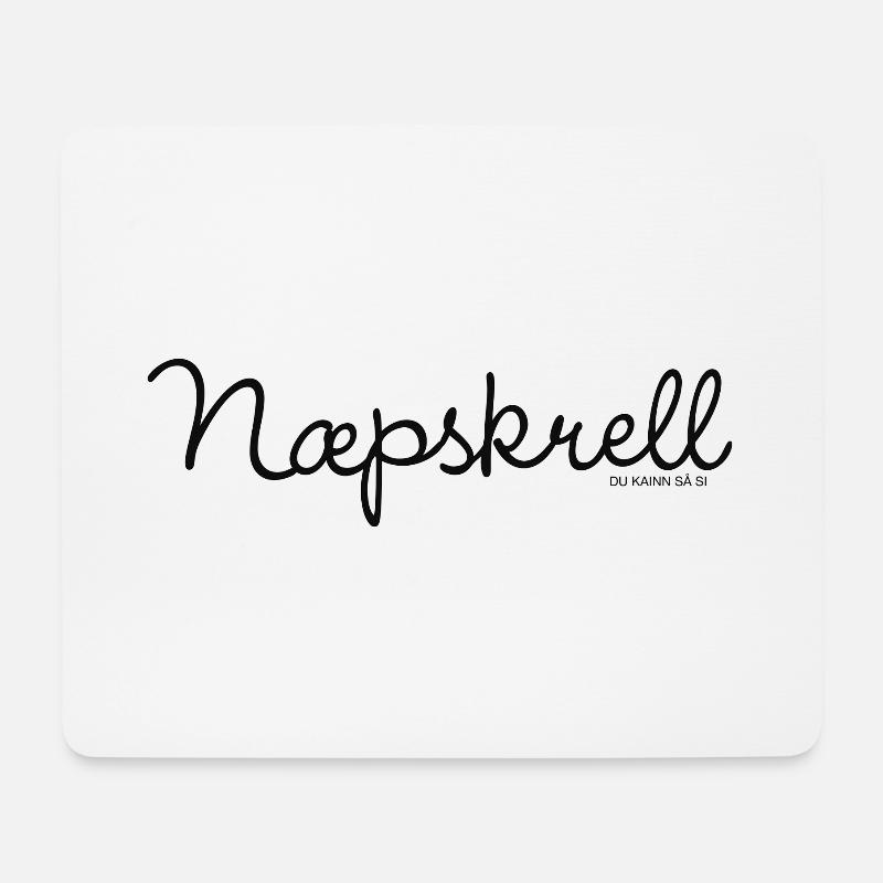 Næpskrell - Mousepad (Querformat) - Weiß