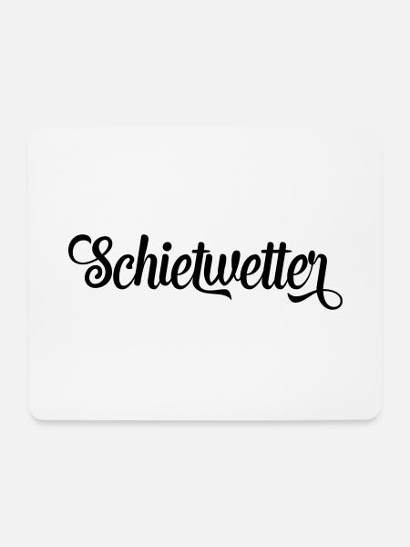 schietwetter - Mousepad (Querformat) - Weiß