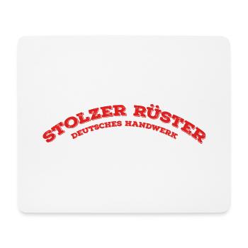 RÜSTER SCAFFOLDING BUILDER CRAFTSMAN Gifts Shirts - Mouse Pad (horizontal) - white - Front