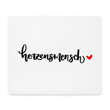 Liebling Mensch herzensmensch valentinstag herz - Mousepad (Querformat) - Weiß - Vorne