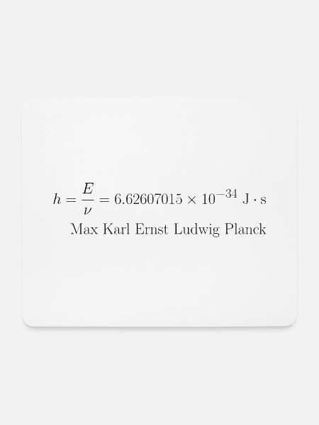 Max Planck - Mousepad (Querformat) - Weiß
