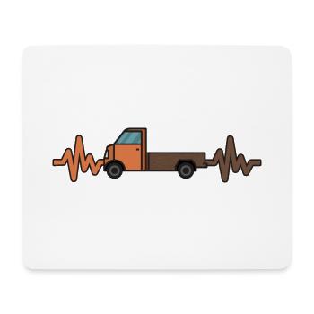 Auto - Pick Up - Herzschlag - Luxus - Style - Mousepad (Querformat) - Weiß - Vorne