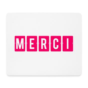 MAÎTRESSE. MAITRE. MERCI. MERCI MAÎTRESSE - Tapis de souris (format paysage) - blanc - Devant