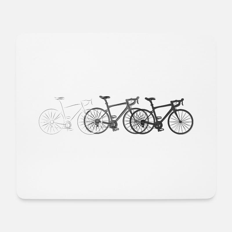 Rennräder, Geschenkidee für Fahrrad Freunde - Mousepad (Querformat) - Weiß