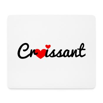 croissant - Mousepad (Querformat) - Weiß - Vorne