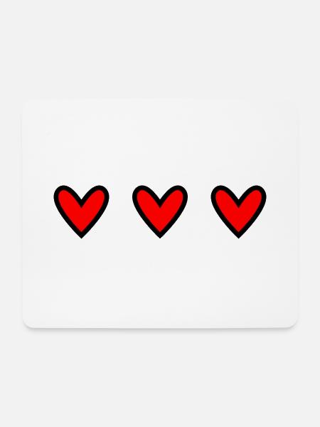 VALENTINSTAG. JUNGGESELLINNENABSCHIED. ICH LIEBE DICH. ICH LIEBE DICH - Mousepad (Querformat) - Weiß
