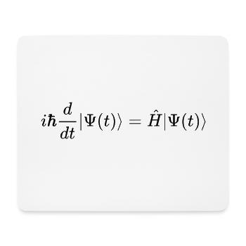 Schrödingergleichung - Zeitabhängig - schwarz - Mousepad (Querformat) - Weiß - Vorne